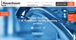 Desktop Screenshot of dauenhauerplumbing.com