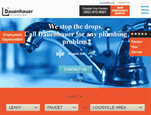 Tablet Screenshot of dauenhauerplumbing.com